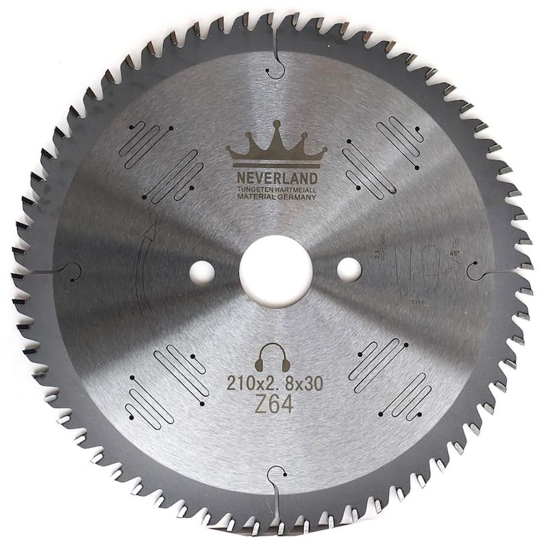 صفحه برش الماسه آلومینیوم و PVC بر نورلند (NEVERLAND) مدل 210x2.8x2.0x30x64T