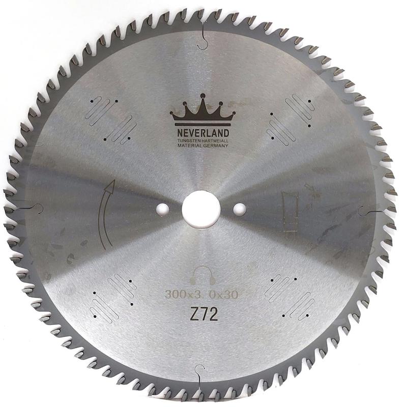 تیغ اره دیسکی چوب ۳۰۰، صفحه برش MDF ۷۲ دندانه، تیغ نورلند، دیسک اره فارسی‌بر، برش چوب، تیغ ۳۰ سانتی، ابزار کاسپین