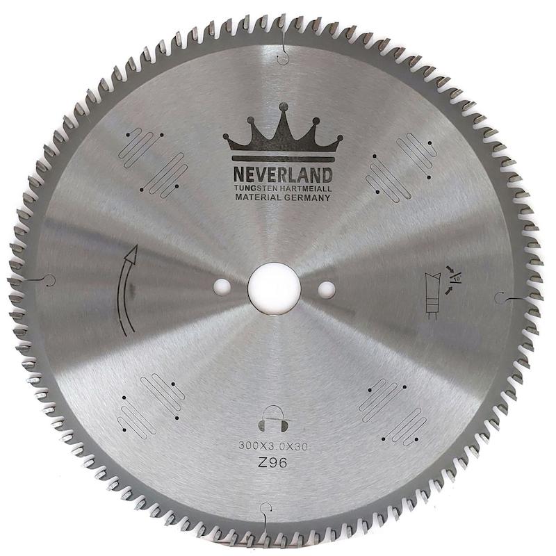 تیغ اره چوب بر ۹۶ دندانه، صفحه برش نورلند ۳۰۰ میلی‌متر، دیسک اره برای MDF، تیغ اره روکش‌بر، برش تمیز چوب، ابزار کاسپین