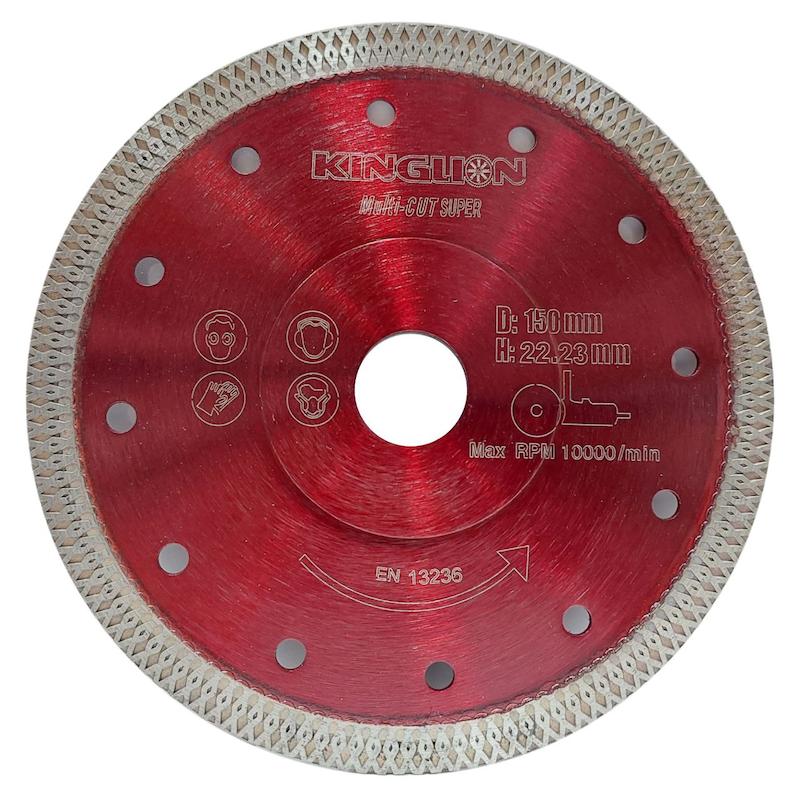 تیغه سرامیک بر ۱۵۰، صفحه برش پرسلان ۱۵۰، دیسک الماسه کینگ لیون، تیغ اسلب بر، صفحه برش ۱۵۰ میلی‌متر، تیغه سنگبری ۱۸۰، تیغ KINGLOIN، صفحه برش بدون لب‌پریدگی