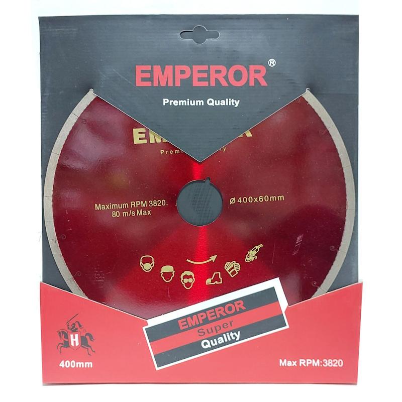 تیغه سرامیک بر ۴۰۰، صفحه برش پرسلان ۴۰۰، دیسک الماسه امپرور، تیغ اسلب بر صنعتی، صفحه برش ۴۰۰ شفت ۶۰، تیغ EMPEROR، پرسلان بر صنعتی، چاک مویی ۴۰۰