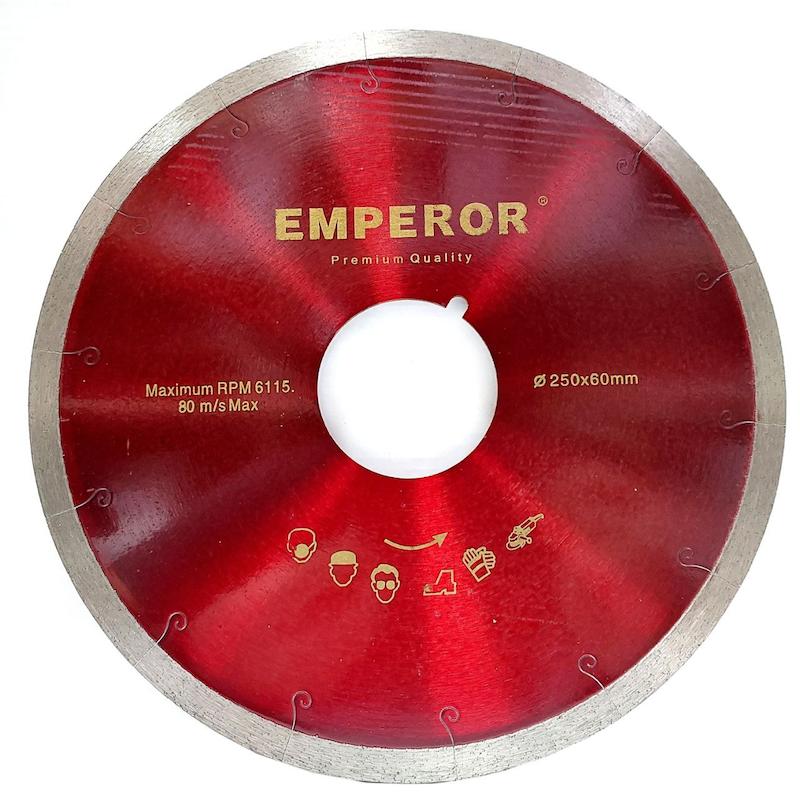 تیغه سرامیک بر ۲۵۰، صفحه برش پرسلان ۲۵۰، دیسک الماسه امپرور، تیغ اسلب بر، صفحه برش ۲۵۰ شفت ۶۰، تیغ EMPEROR، پرسلان بر صنعتی، چاک مویی ۲۵۰