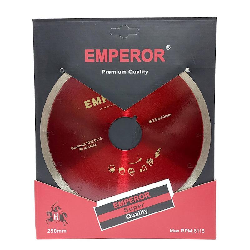 تیغه سرامیک بر ۲۵۰، صفحه برش پرسلان ۲۵۰، دیسک الماسه امپرور، تیغ اسلب بر، صفحه برش ۲۵۰ شفت ۵۰، تیغ EMPEROR، پرسلان بر بدون لب‌پریدگی