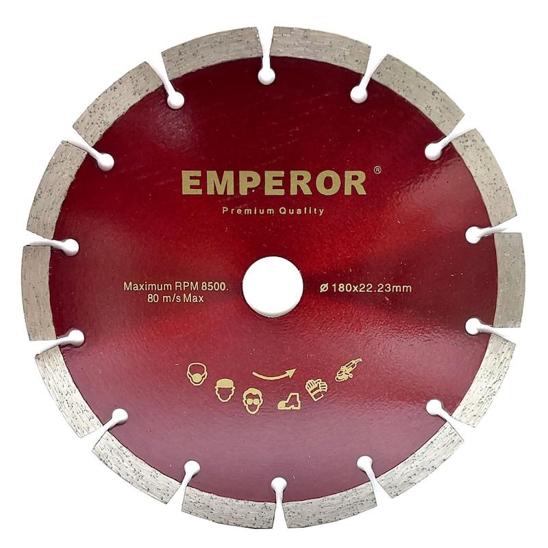 گرانیت بر ۱۸۰، تیغه الماسه امپرور، EMPEROR، صفحه برش سنگ جت، برش گرانیت، برش آجر، شفت ۲۲.۲۳، صفحه الماسه