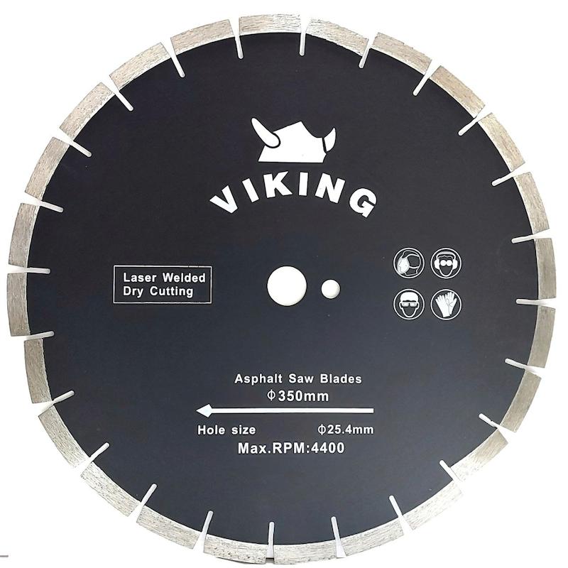 آسفالت بر ۳۵۰ وایکینگ، تیغه VIKING، دیسک برش آسفالت ۳۵۰، الماسه شفت ۲۵.۴، کاتر آسفالت‌بر