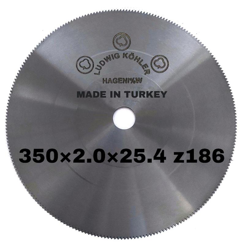 تیغ اره آتشی سه گل اصلی LUDWIG KOHLER سایز ۳۵۰x۲.۰x۲۵.۴ 