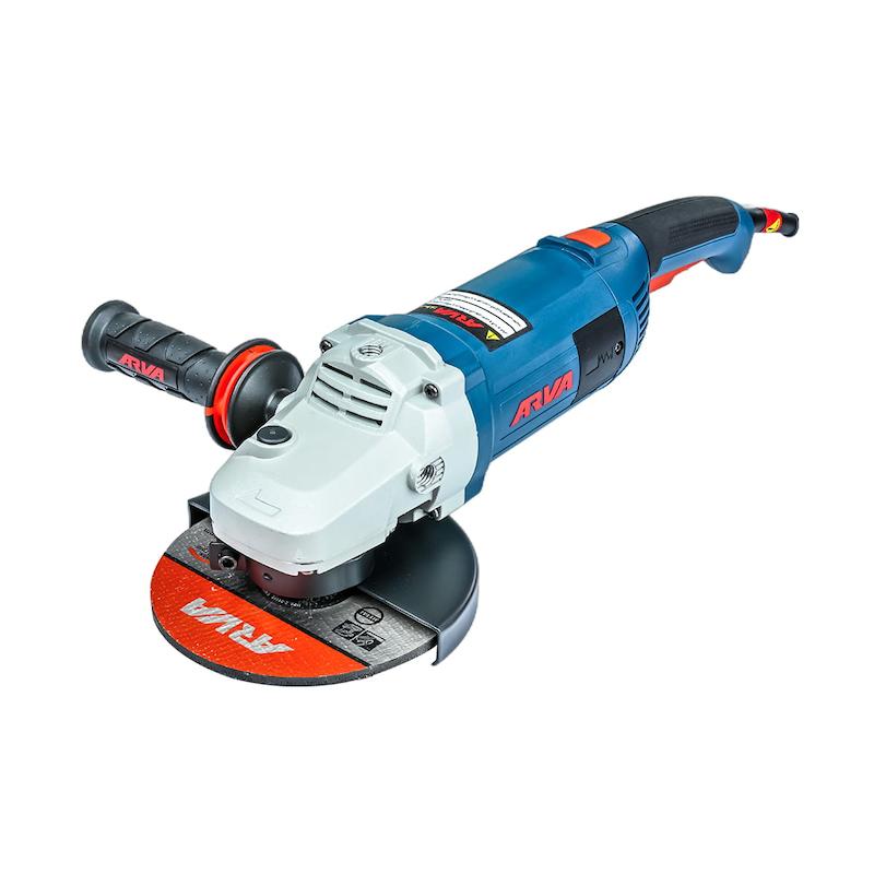 فرز آهنگری ۲۴۰۰ وات، فرز آروا ۵۵۱۱، فرز فوق صنعتی، فرز ۱۸۰ میلی‌متر، سنگ فرز دسته گردان، فرز با سافت استارت، خرید فرز آهنگری آروا، قیمت فرز با توان ۲۴۰۰ وات، بلبرینگ ضد غبار، گیربکس صنعتی، برش فلزات، Arva 5511 Angle Grinder.