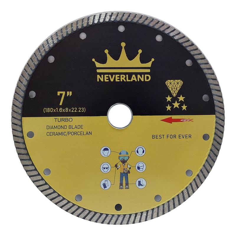 صفحه برش پرسلان نورلند، دیسک اسلب بر 18 سانت، تیغه سرامیک بر Neverland، صفحه 180 میلی متری نورلند، قیمت صفحه پرسلان بر Neverland، ابزار برش اسلب کاسپین، خرید دیسک برش سرامیک بدون لب پریدگی، صفحه فرز پرسلان بر نورلند.