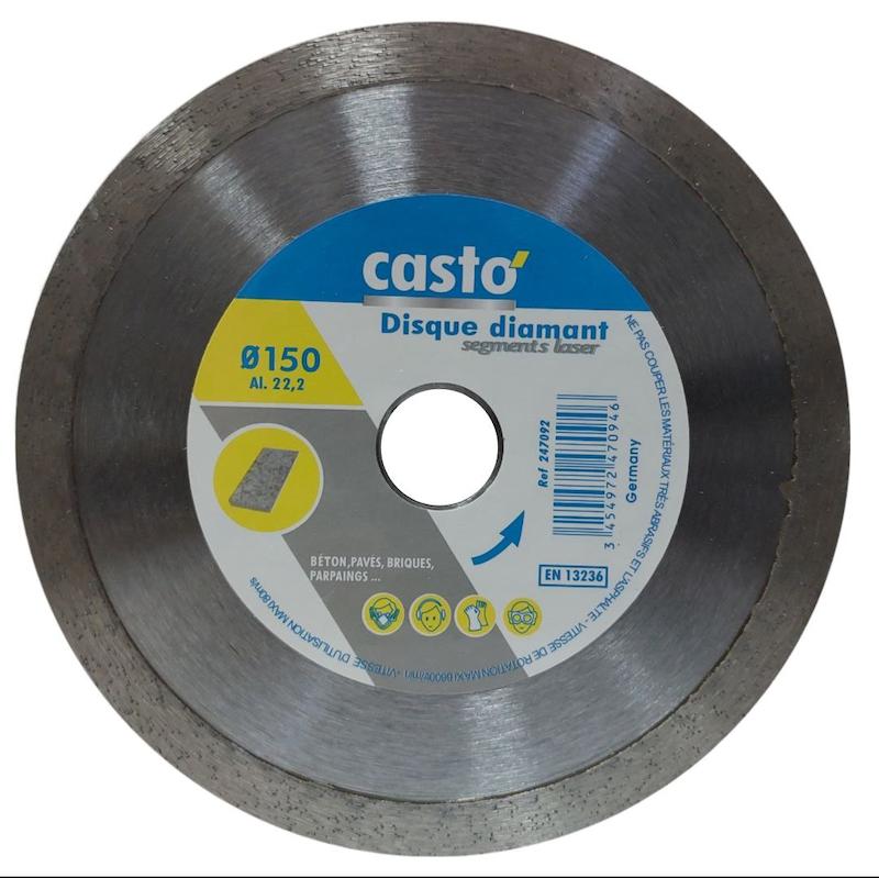 صفحه برش سرامیک کاستو، دیسک سرامیک بر 15 سانت کاستو، تیغه سرامیک بر Casto 150، قیمت صفحه سرامیک بر کاستو، خرید ابزار برش سرامیک کاسپین، دیسک برش 150 میلی متری سرامیک، صفحه فرز سرامیک بر کاستو.
