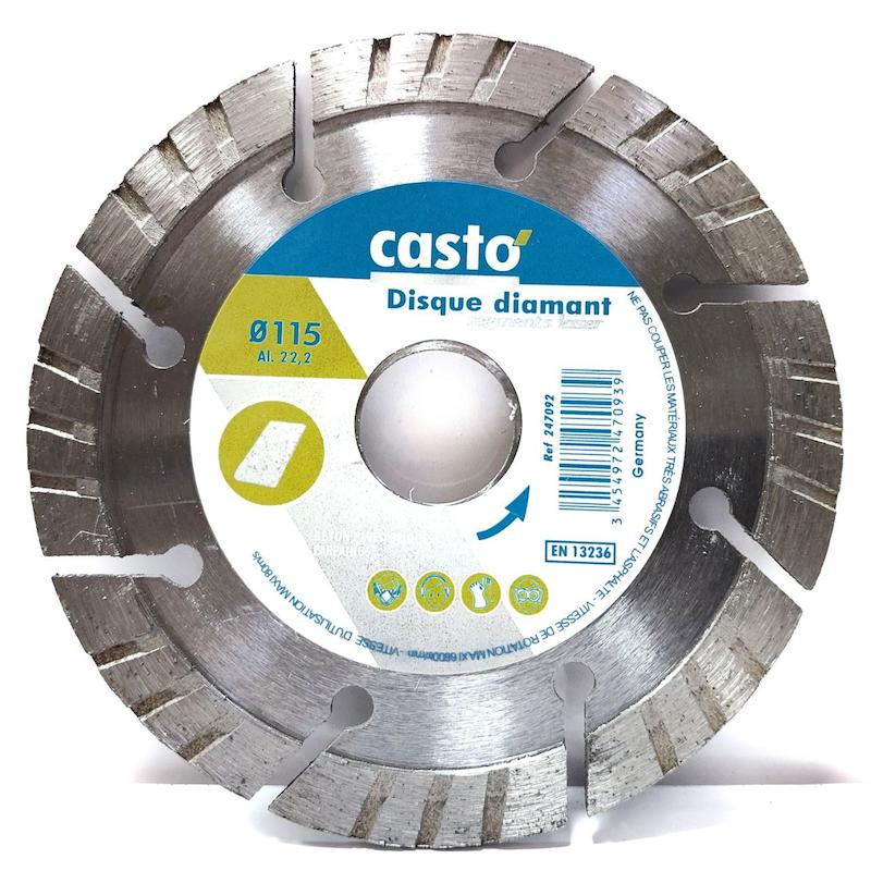 صفحه گرانیت بر کاستو، دیسک شیارزن سنگ 11.5 سانت، تیغه برش گرانیت Casto 115، قیمت صفحه گرانیت بر کاستو، خرید ابزار سنگ‌بری کاسپین، دیسک مینی فرز گرانیت بر، صفحه شیارزن دیوار و سنگ، تیغه الماسه کاستو.