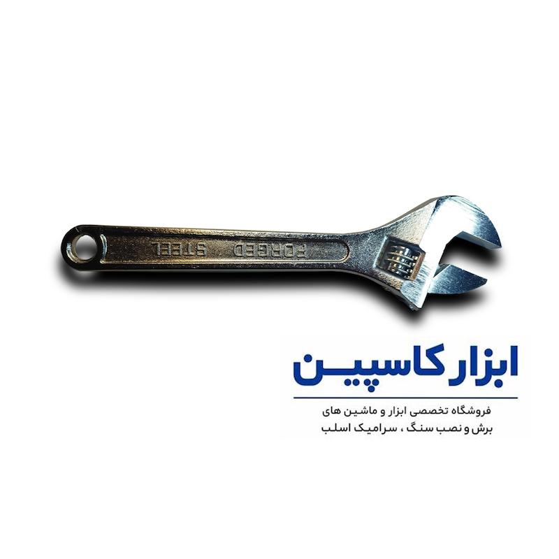 آچار فرانسه 10 اینچ، آچار فرانسه چینی، خرید آچار فرانسه فولادی، قیمت آچار فرانسه صنعتی، آچار فرانسه drop forged، ابزار کاسپین، آچار فرانسه بدنه سخت کاری شده، بهترین آچار فرانسه ۱۰ اینچ