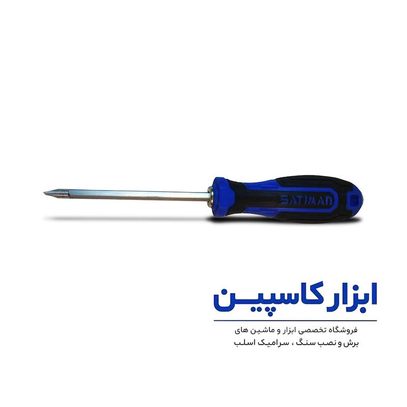 پیچ گوشتی دو طرفه ساتیمان با سری ضربه‌خور