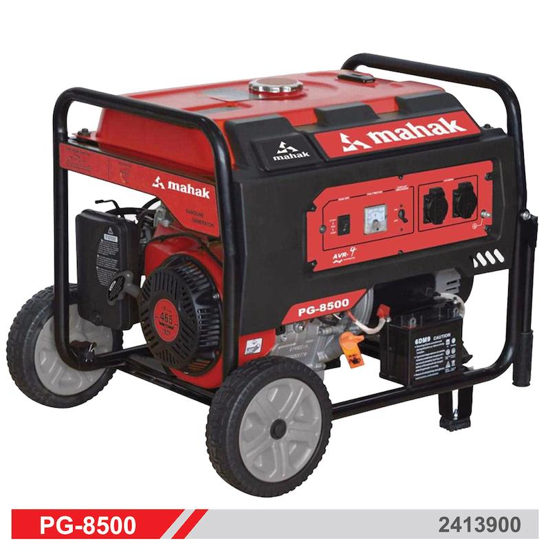ژنراتور برق محک, موتور برق PG-8500, ژنراتور برق ۸ کیلووات, موتور برق تک‌فاز, ژنراتور کم صدا, ژنراتور صنعتی, موتور برق کارگاهی, موتور برق پرقدرت, ژنراتور قابل حمل, ژنراتور با استارت برقی, ژنراتور با سیستم هندل دستی, ژنراتور با نمایشگر ولتاژ, ژنراتور با چراغ هشدار روغن, ژنراتور با چراغ اضافه بار, ابزار برق اضطراری, موتور برق جمع و جور, ژنراتور بنزینی, ژنراتور با خروجی 12 ولت DC