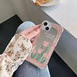 قاب گل لاله آینه ای مدل Flower Mirror Case