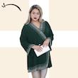 تونیک یقه عربی، مناسب مجلس، پارچه حریر، نگین صنعتی