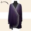تونیک یقه عربی، مناسب مجلس، پارچه حریر، نگین صنعتی