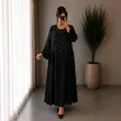 ماکسی مدل ارغوان مروارید کار شده 