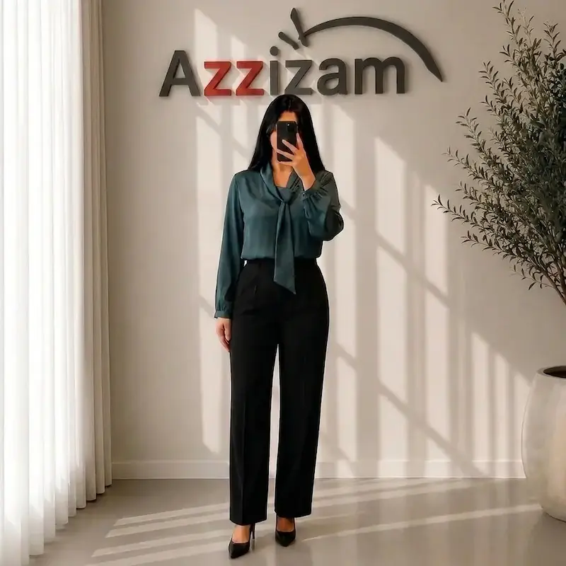 شومیز مدل روژین، کراوات دار مناسب خانومای شیک پوش