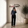 شومیز کراوات دار، پارچه الیزه، رو کروات نگین کار شده