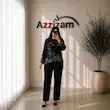 شومیز مدل سیمرغ، پارچه حریر، نگین صنعتی کار شده