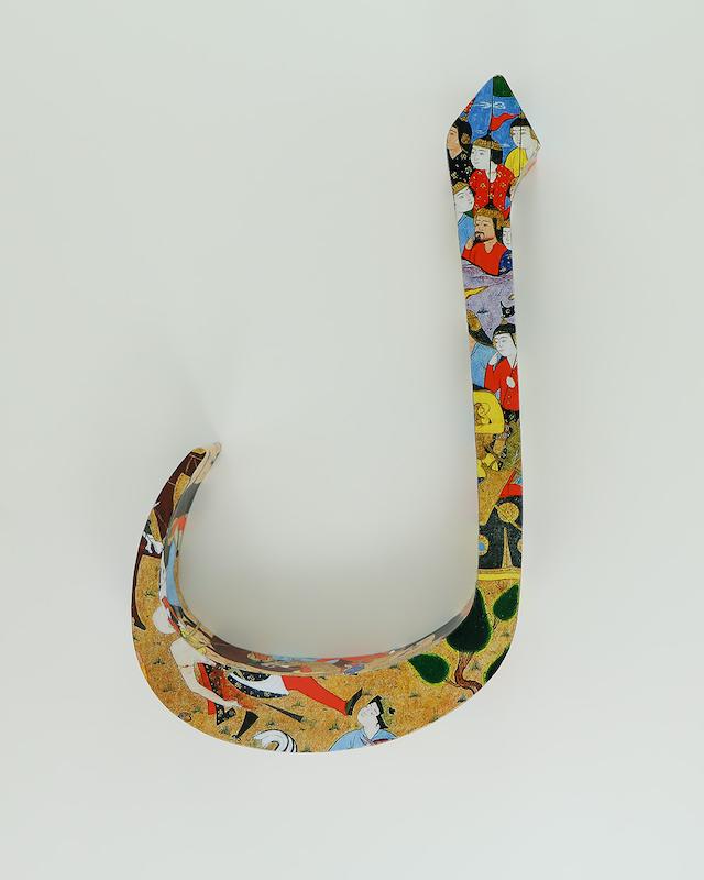 حرف ل تزئینی طرح نگارگری