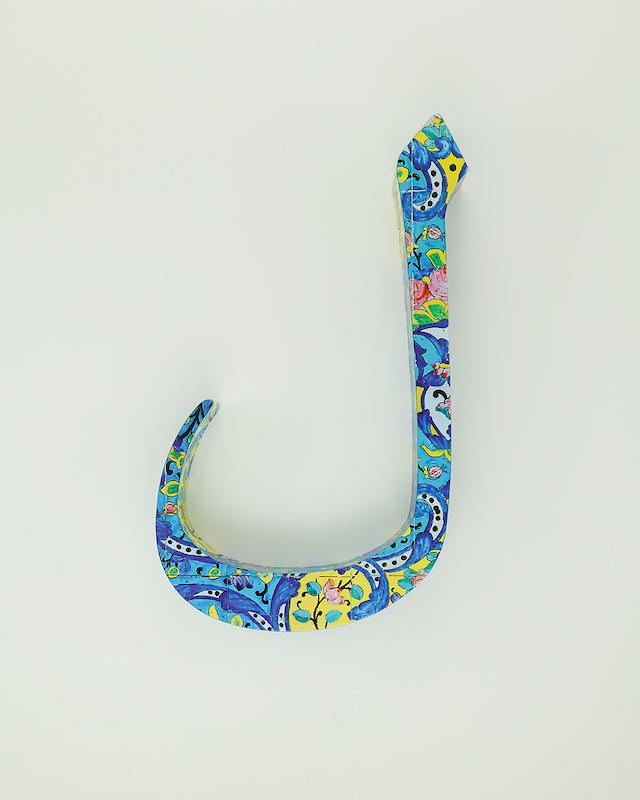 حرف ل تزئینی طرح کاشی