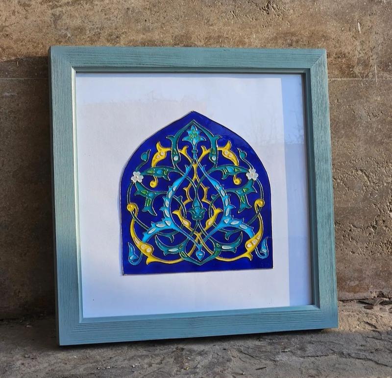 تابلو تزئینی ویترای طاق لاجورد