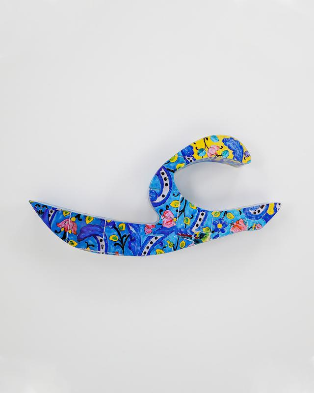 حرف عـ تزئینی طرح کاشی