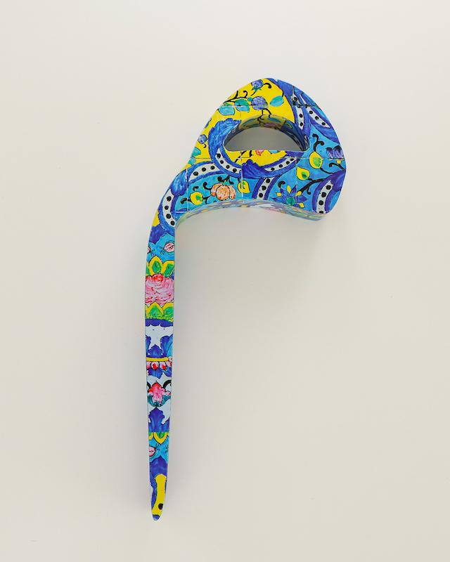 حرف م تزئینی طرح کاشی