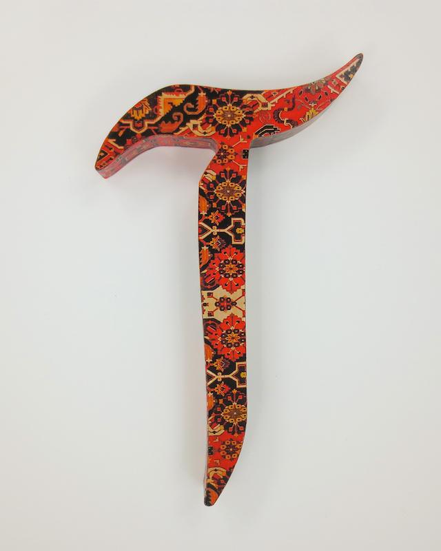 حرف آ تزئینی طرح فرش