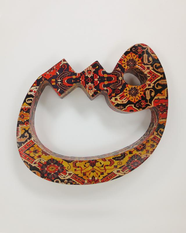 حرف ق تزئینی طرح فرش