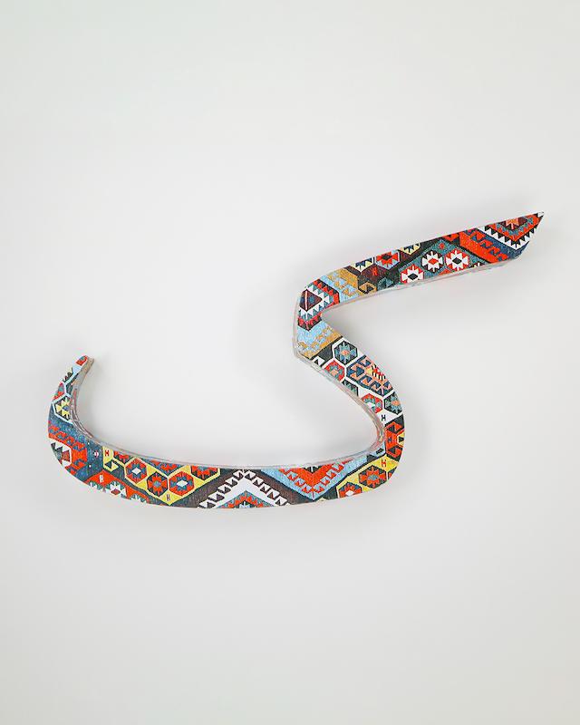 حرف ک تزئینی طرح گلیم