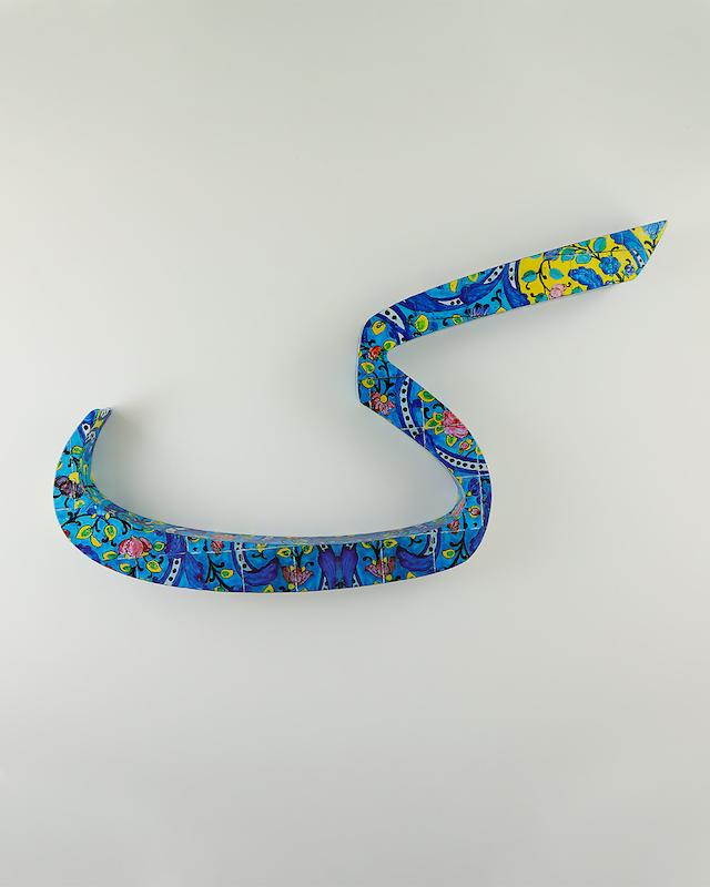 حرف ک  تزئینی طرح کاشی