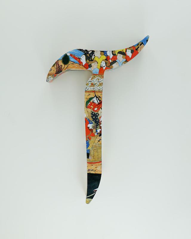 حرف آ تزئینی طرح نگارگری