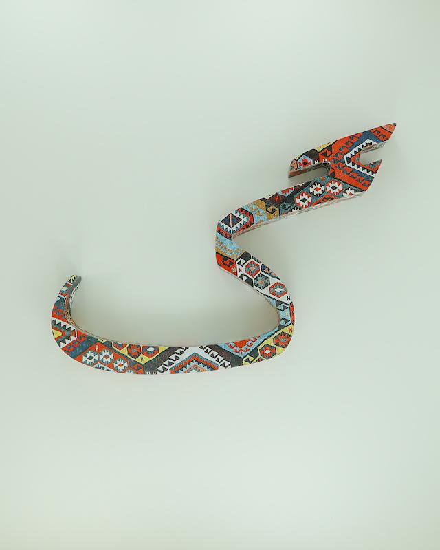 حرف گ تزئینی طرح گلیم