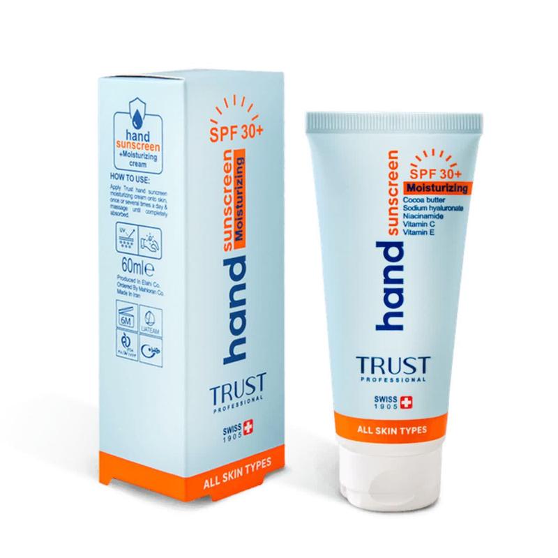 کرم تخصصی دست ضدآفتاب و آبرسان +SPF30 بی‌رنگ تراست