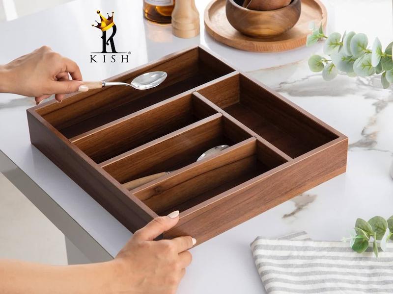 جای قاشق چنگال چوبی