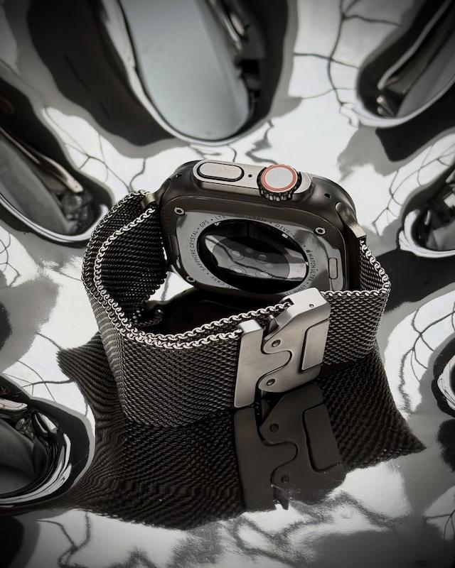 ساعت هوشمند MRG و بند میلانس قفل دار / پک اقتصادی