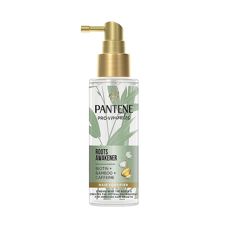 سرم تقویت کننده مو پنتن مدل Roots Awakener حاوی بیوتین، بامبو و کافئین 100 میل