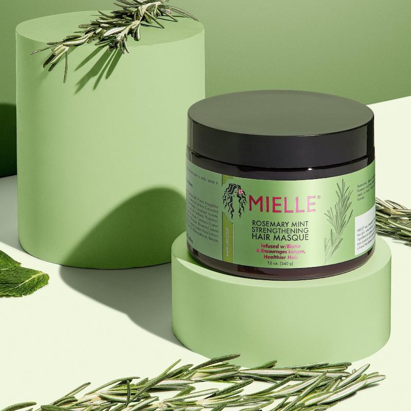ماسک مو رزماری و نعناع میله (Mielle Organics) حجم 340 گرم | قوی‌ترین تقویت کننده، ضد ریزش و آبرسان قوی با بیوتین