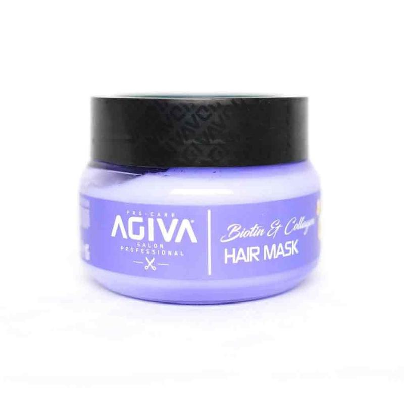 ماسک مو داخل حمام آگیوا حاوی بیوتین و کلاژن 350 میل مدل Agiva Biotine
