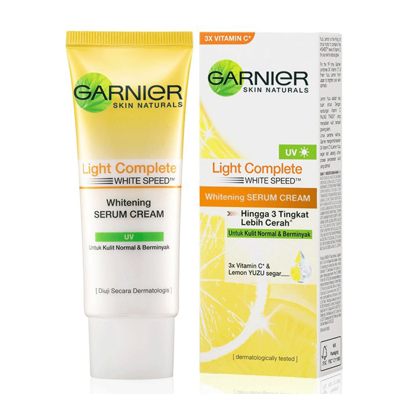 سرم کرم ویتامین سی روشن کننده پوست گارنیر Garnier Light Complete Whitening Serum Cream UV 40ml