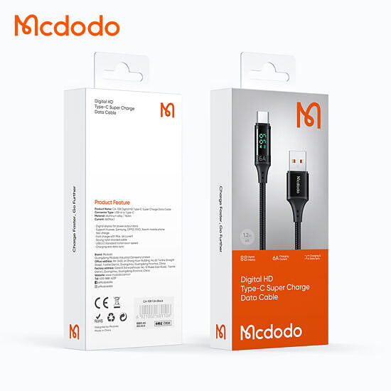 کابل فست شارژ تایپ سی Mcdodo CA-1080