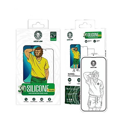 گلس Green Lion آیفون مدل ۳D Silicone HD