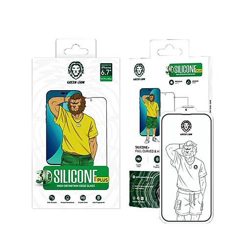 گلس Green Lion آیفون مدل ۳D Silicone HD