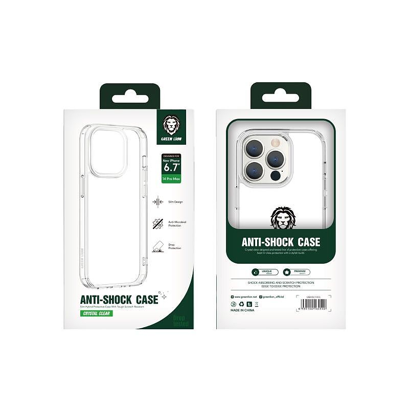 قاب شفاف گرین لاین iPhone 14  Green Lion 360° Anti-Shock case