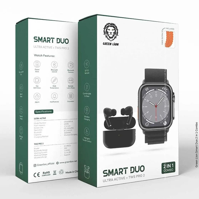 ساعت هوشمند گرین لاین مدل SMART DUO 2 in 1