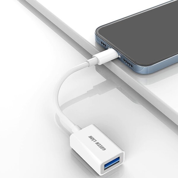 مبدل USB OTG به لایتنینگ Green Lion