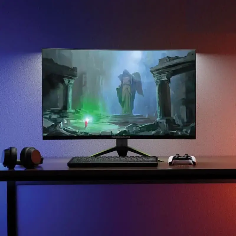 مانیتور گیمینگ منحنی 32 اینچی پرودو مدل Porodo Gaming Wide-Curved Monitor 32 PDX523