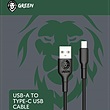 کابل تایپ سی Green Lion USB- A to Type- C USB Cable 